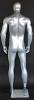 6 ft 4 in Athletic Body Male Mannequin Matte Silver finish SFM52E-ST