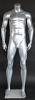 5 ft 11 in Matte silver Athletic Body Male Headless Mannequin STM052-ST