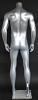 5 ft 11 in Matte silver Athletic Body Male Headless Mannequin STM052-ST