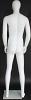 6 ft 3 in, Male Abstract Head Mannequin, Matte white finish SFM24E-WT