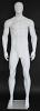 6 ft 4 in Male Abstract head, athletic body Mannequin, Matte white SFM52E-WT