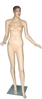 5 ft 10 in Female Fullsize Mannequin Skintone Face Make up Torso Form  SFE-51FT 